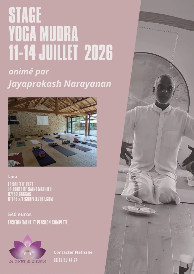 Stage de Yoga Mudrā du 11 au 14 juillet 2026 à Cussac